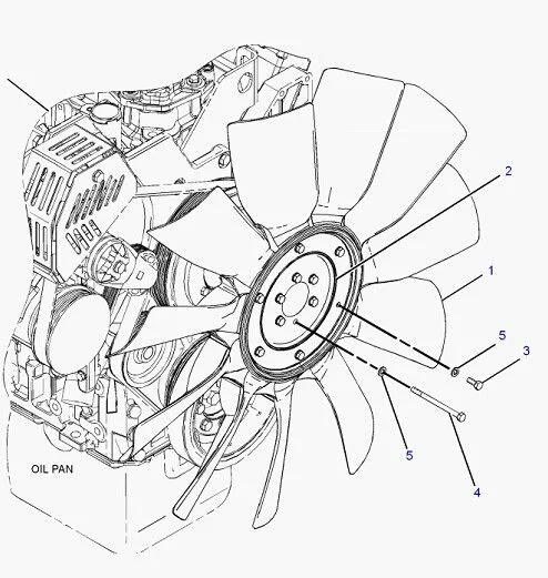 4D32 Cooling Fan Blade Cat Excavator Accessories T70b E70b 095-4471